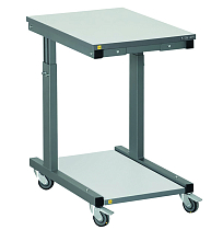 Movable tables with L-shape supports