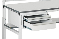 Suspended drawer units